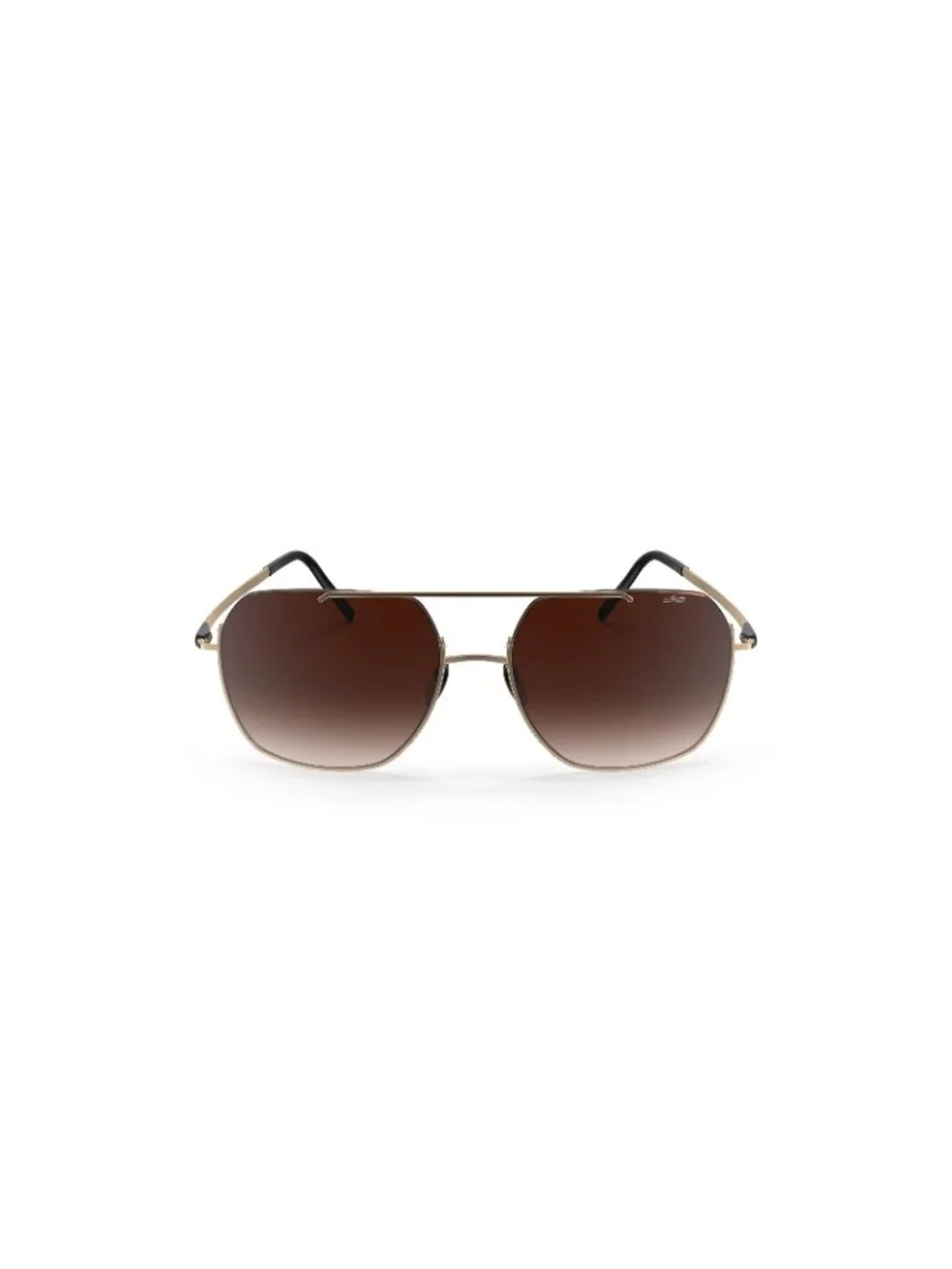 New Silhouette Unisex Sunglasses Gold Ingonish Rimless 8749 7530 57